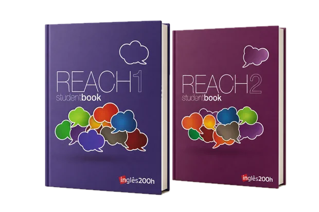 Livros Reach 1 e 2, da série de aperfeiçoamento